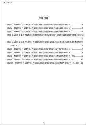 2013-2014年3月全國(guó)日用化工專用設(shè)備制造行業(yè)經(jīng)營(yíng)狀況月報(bào)